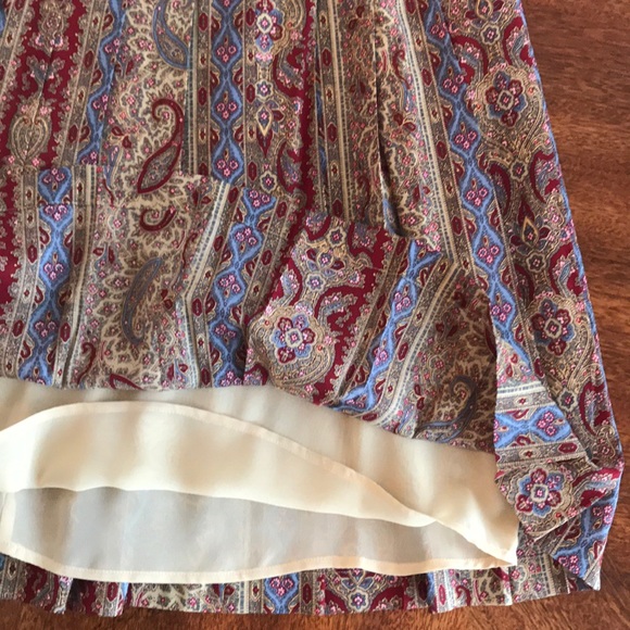 Liberté by Emanuel Printed Pleated Midi Skirt 14 - Picture 3 of 6